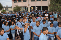 بالصور: المدرسة الثانوية الشاملة تعيش حالة من الحزن بعد فقدان الطالب احمد حماد